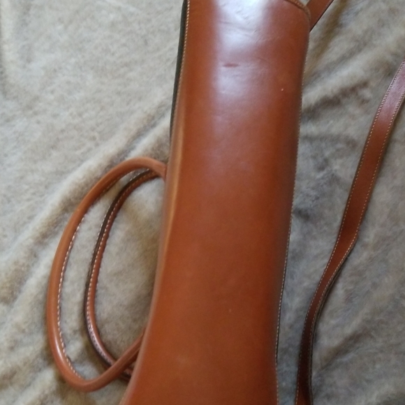 Dooney and Bourke vintage tan and black leather - Picture 6 of 8